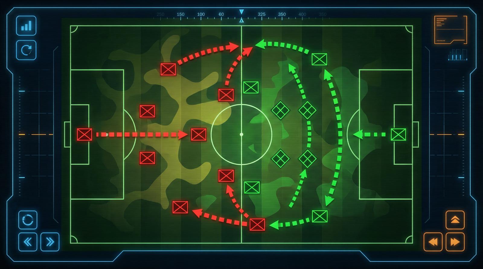 乐球直播战术分析界面 - 世界杯球赛怎么买 赛事数据可视化